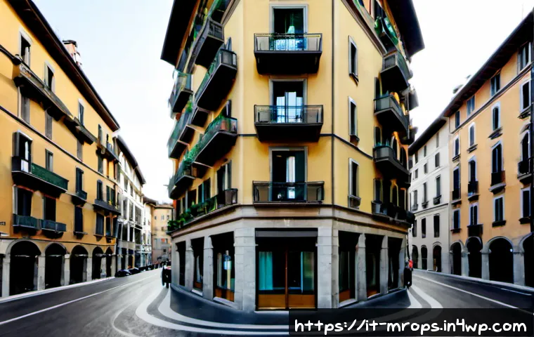 Home 12 부동산 시장 사이클의 기초 지식 - Photorealistic Italian real estate market cycle concept, a modern apartment building in Milan shown ...
