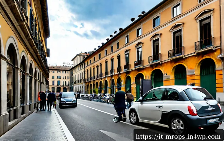 부동산 사이클 및 시장 변동성의 관계 - Photorealistic Italian urban real estate cycle concept, split-view composition of the same elegant a...